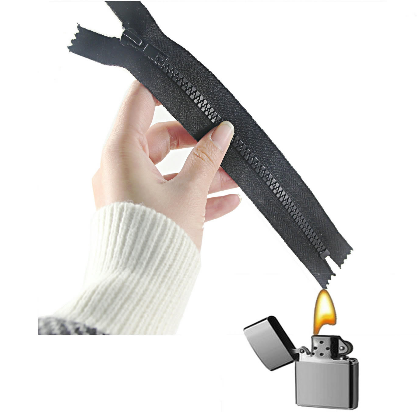 5#plastic fireproof close end zipper